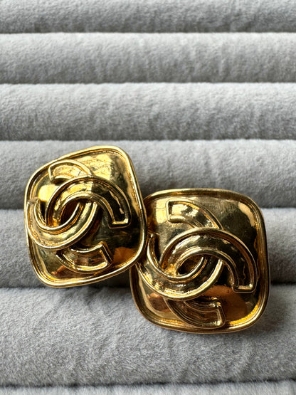 Chanel COCO Mark Clip-On Earrings