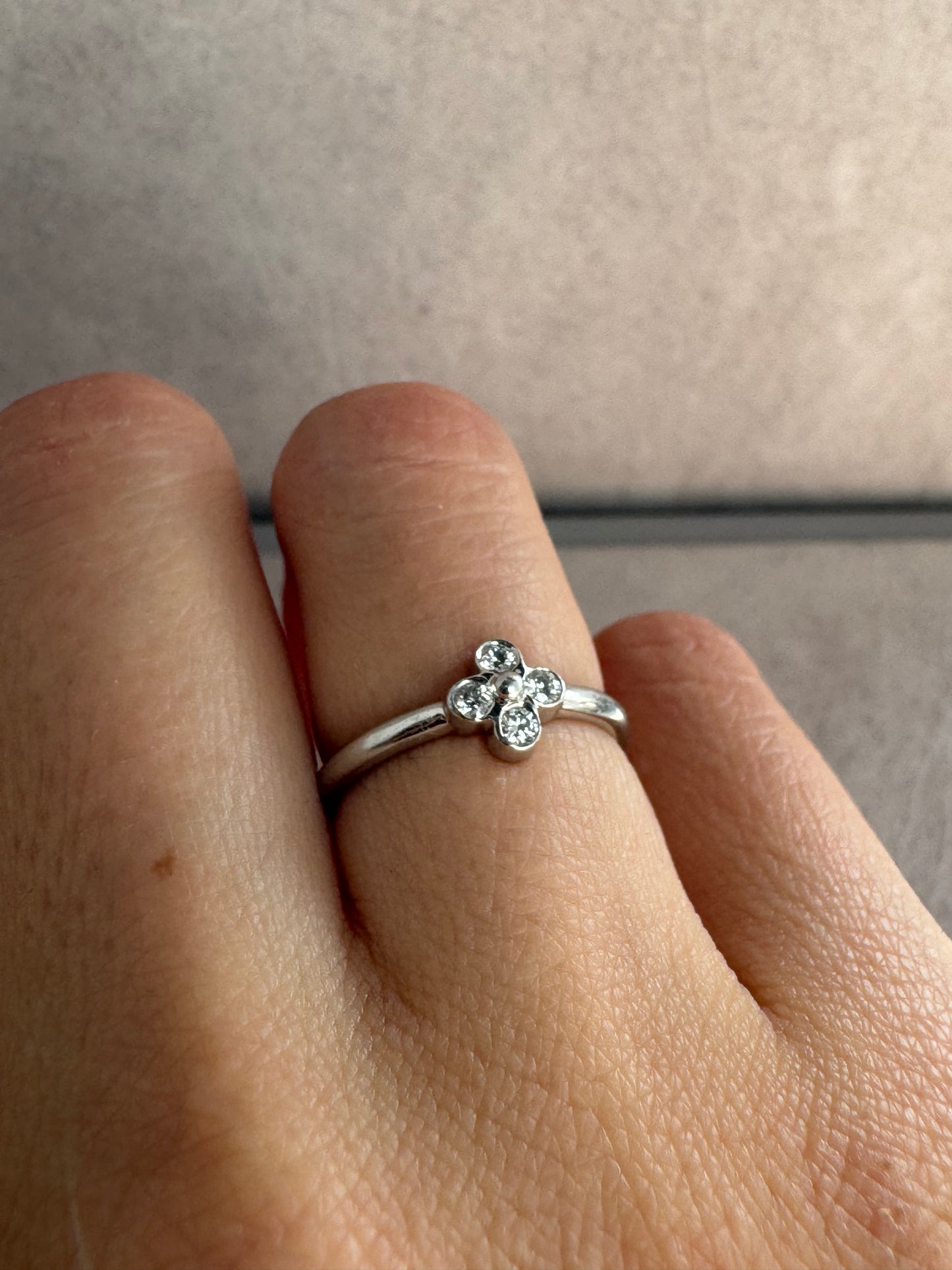 TIFFANY & CO. Platinum Diamond Lace Ring