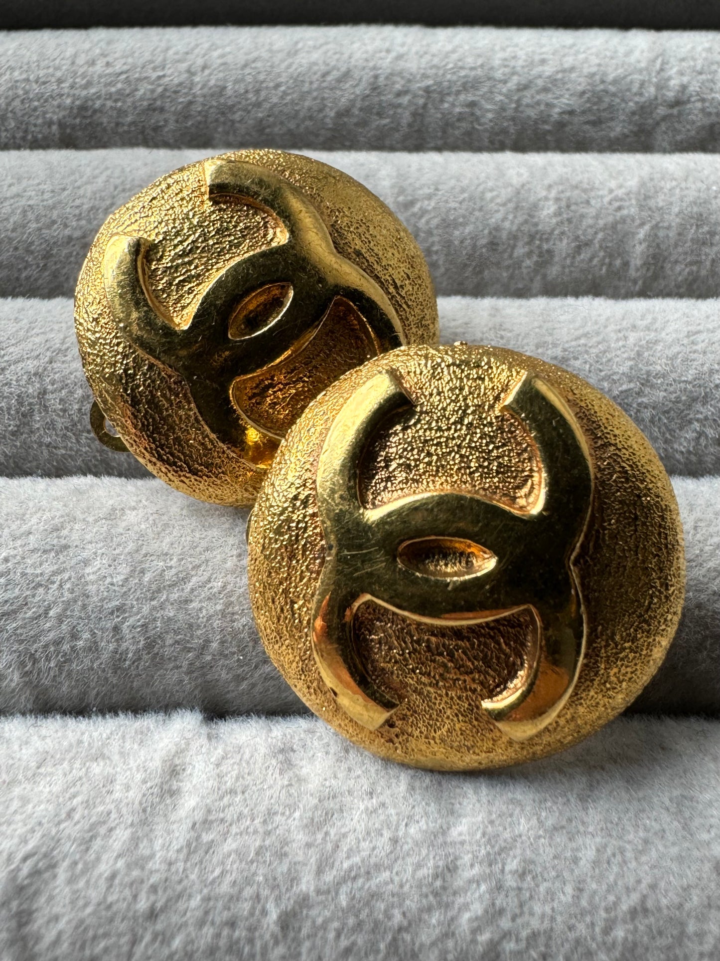 Chanel Gold CC Clip On Earrings