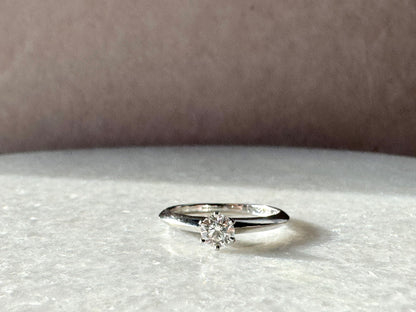 TIFFANY & CO. 0.3ct Solitaire Diamond Engagement Ring