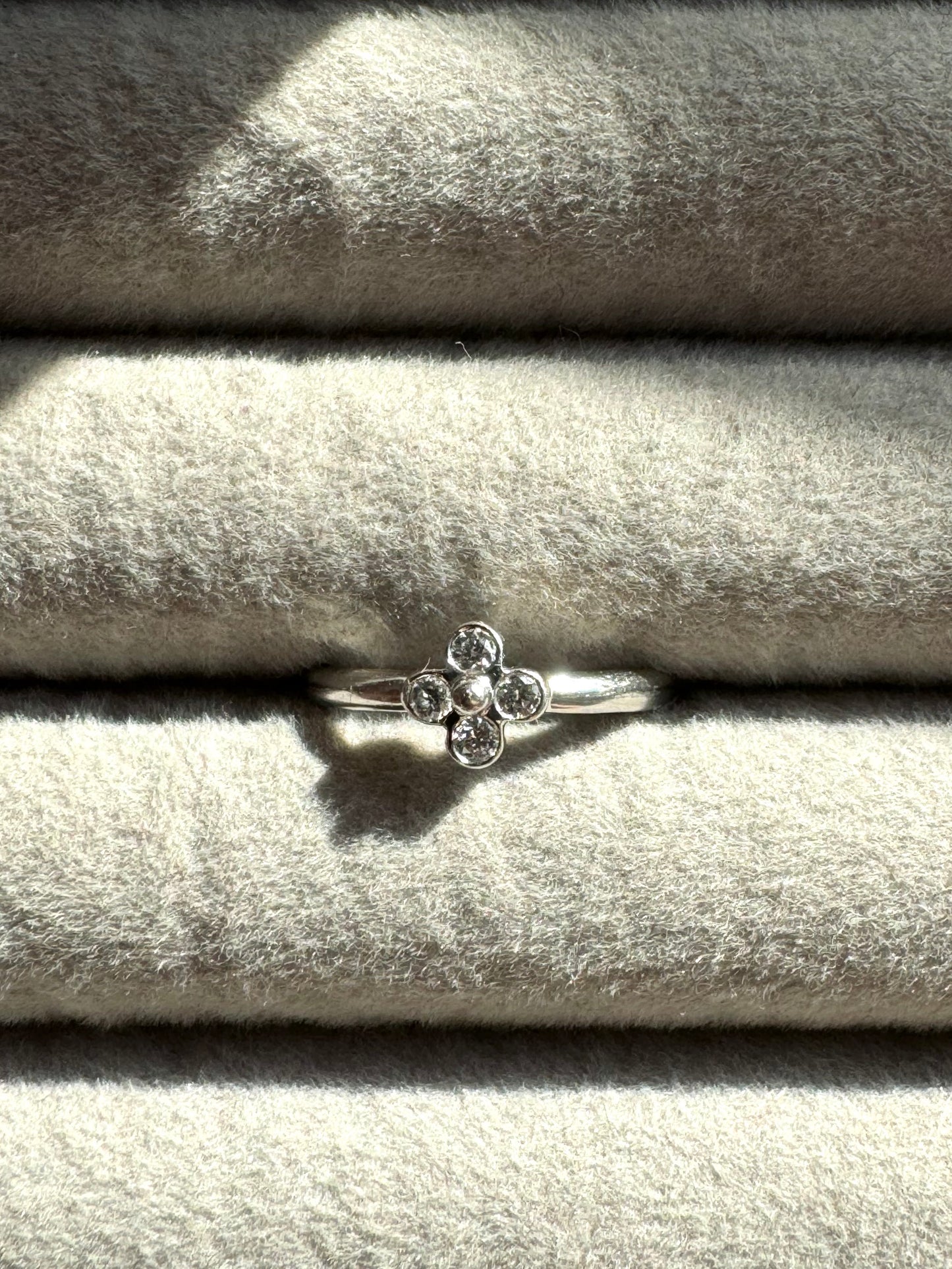 TIFFANY & CO. Platinum Diamond Lace Ring