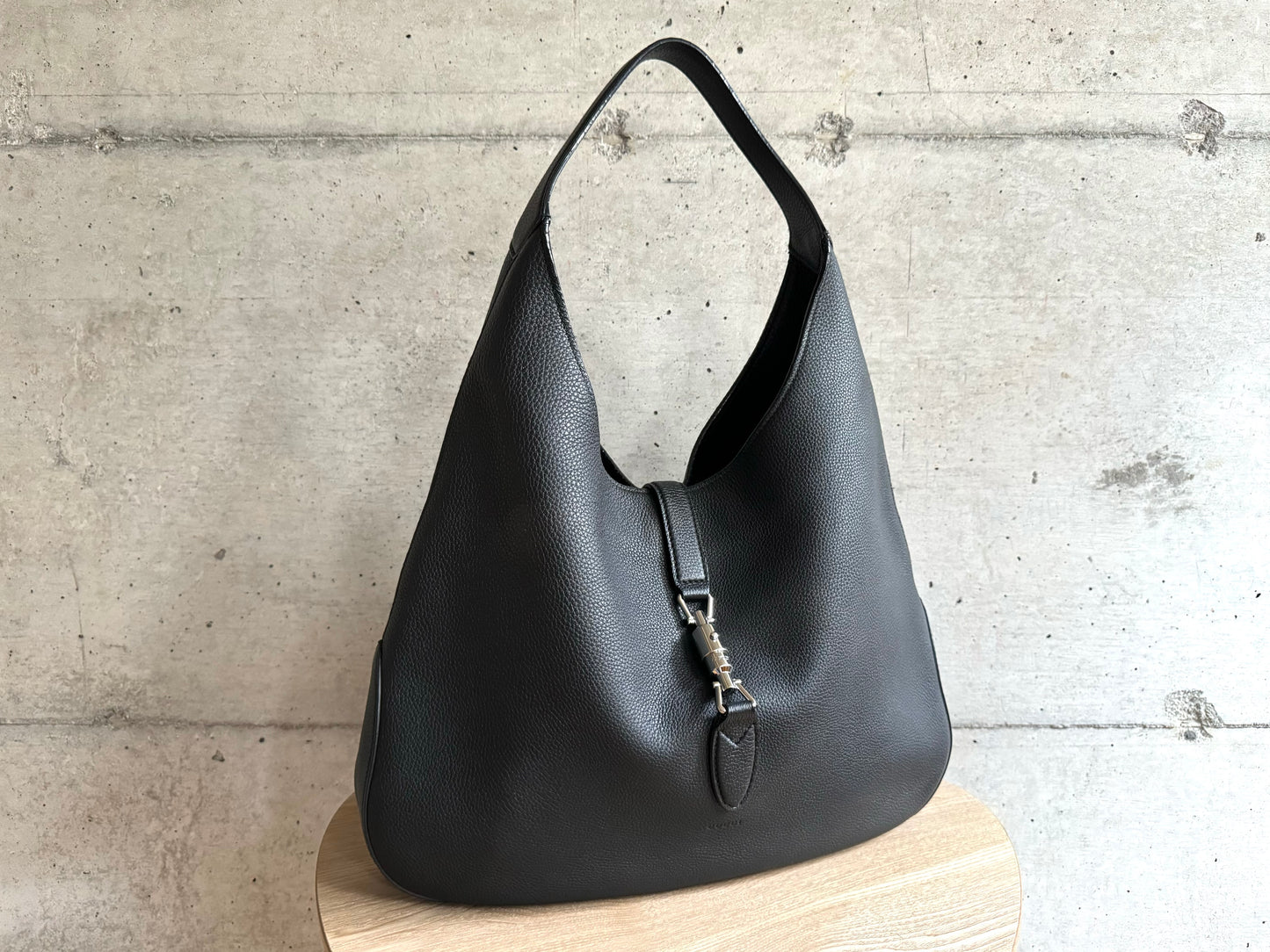 GUCCI Soft Grained Calfskin Large Jackie Hobo