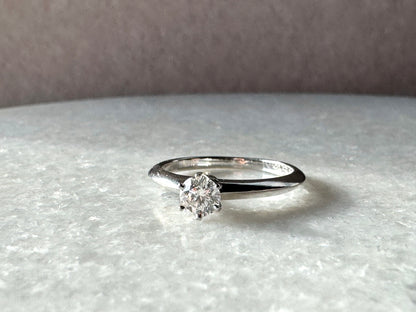 TIFFANY & CO. 0.3ct Solitaire Diamond Engagement Ring