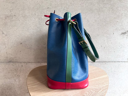 LOUIS VUITTON Epi Tri-Color Noe Red Blue Green