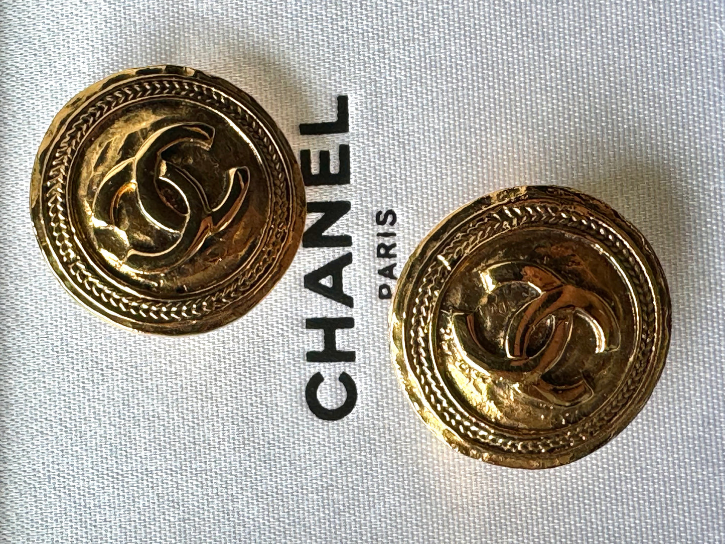 Chanel Gold CC Clip On Earrings