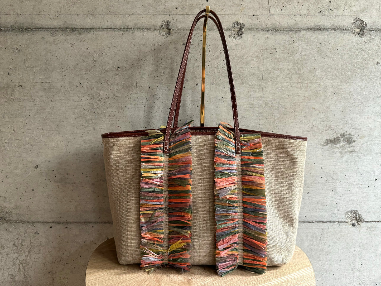 Fendi Hemp Tote Bag