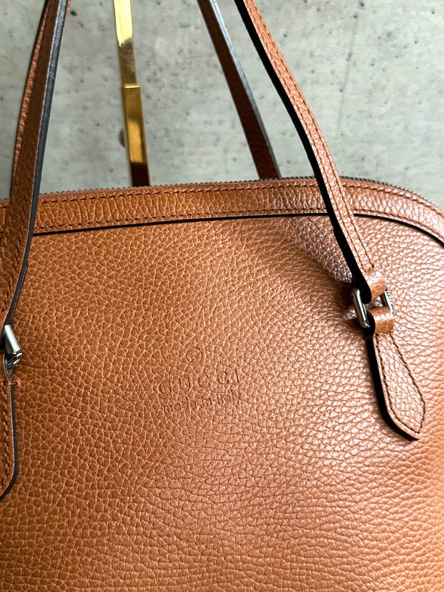 GUCCI Calfskin Medium Dome Bag