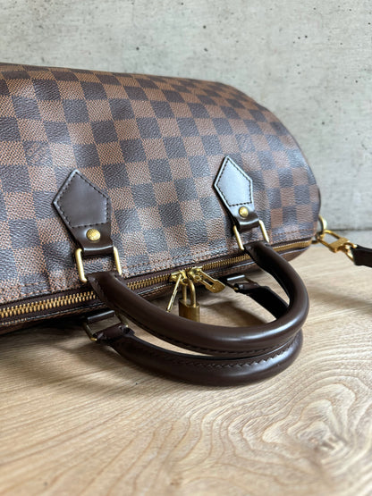 LOUIS VUITTON Damier Ebene Speedy Bandouliere 30