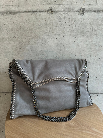 STELLA MCCARTNEY Shaggy Deer Falabella Fold Over Tote