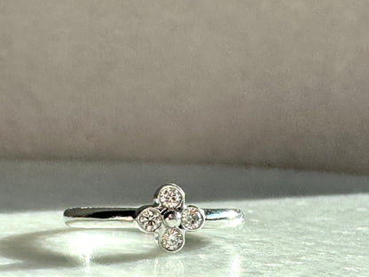 TIFFANY & CO. Platinum Diamond Lace Ring