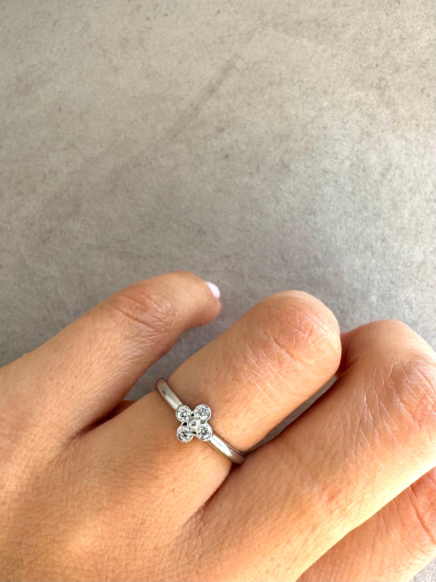 TIFFANY & CO. Platinum Diamond Lace Ring