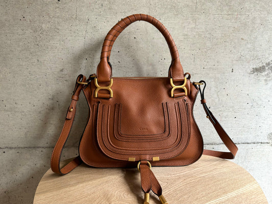 CHLOE Calfskin Small Marcie Satchel