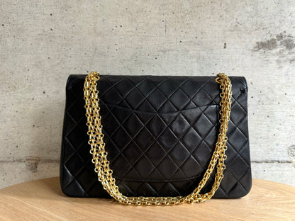 CHANEL Lambskin Medium Mademoiselle Chain Double Flap Bag