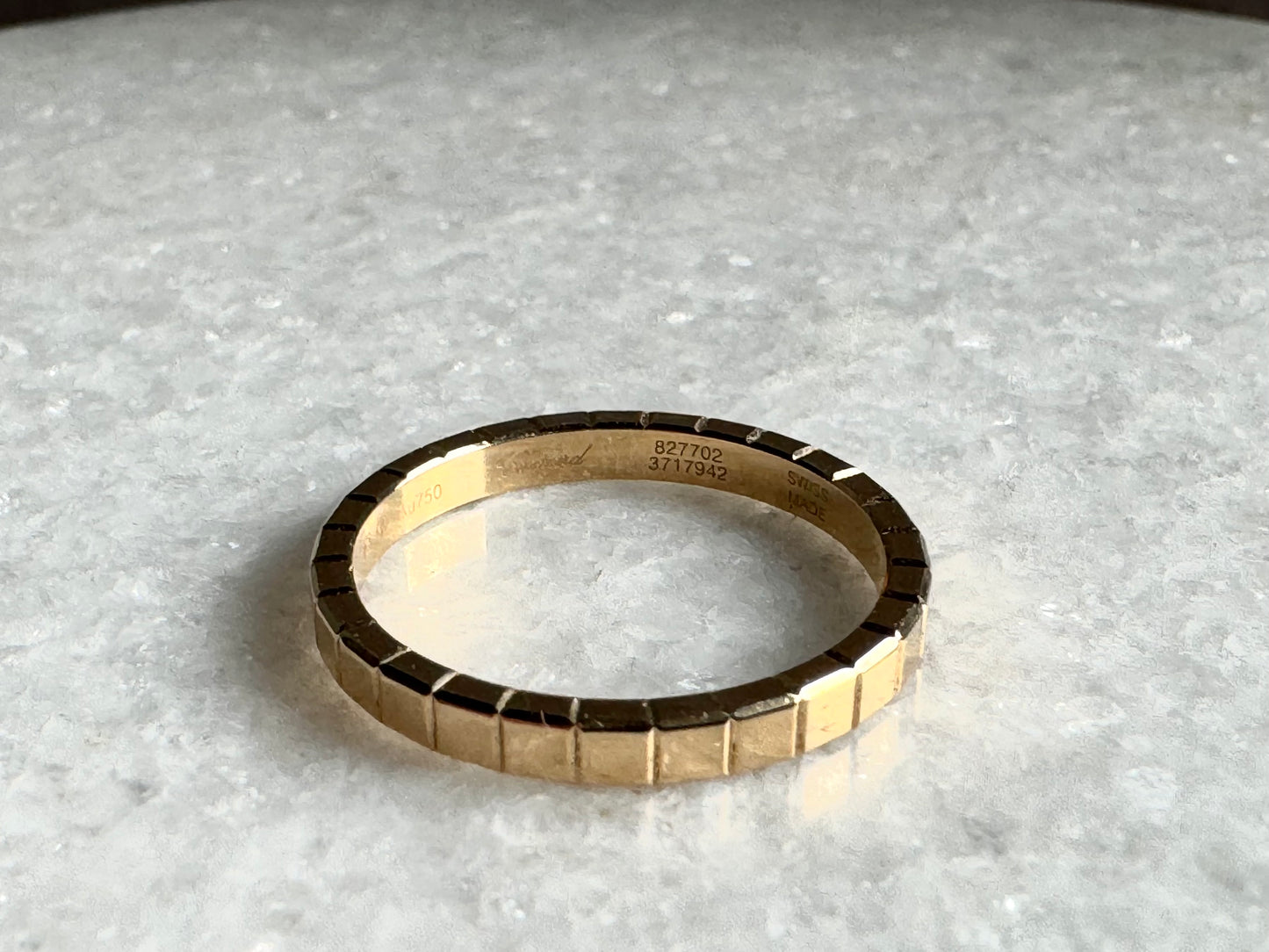 CHOPARD
18K Yellow Gold Ice Cube Band Ring