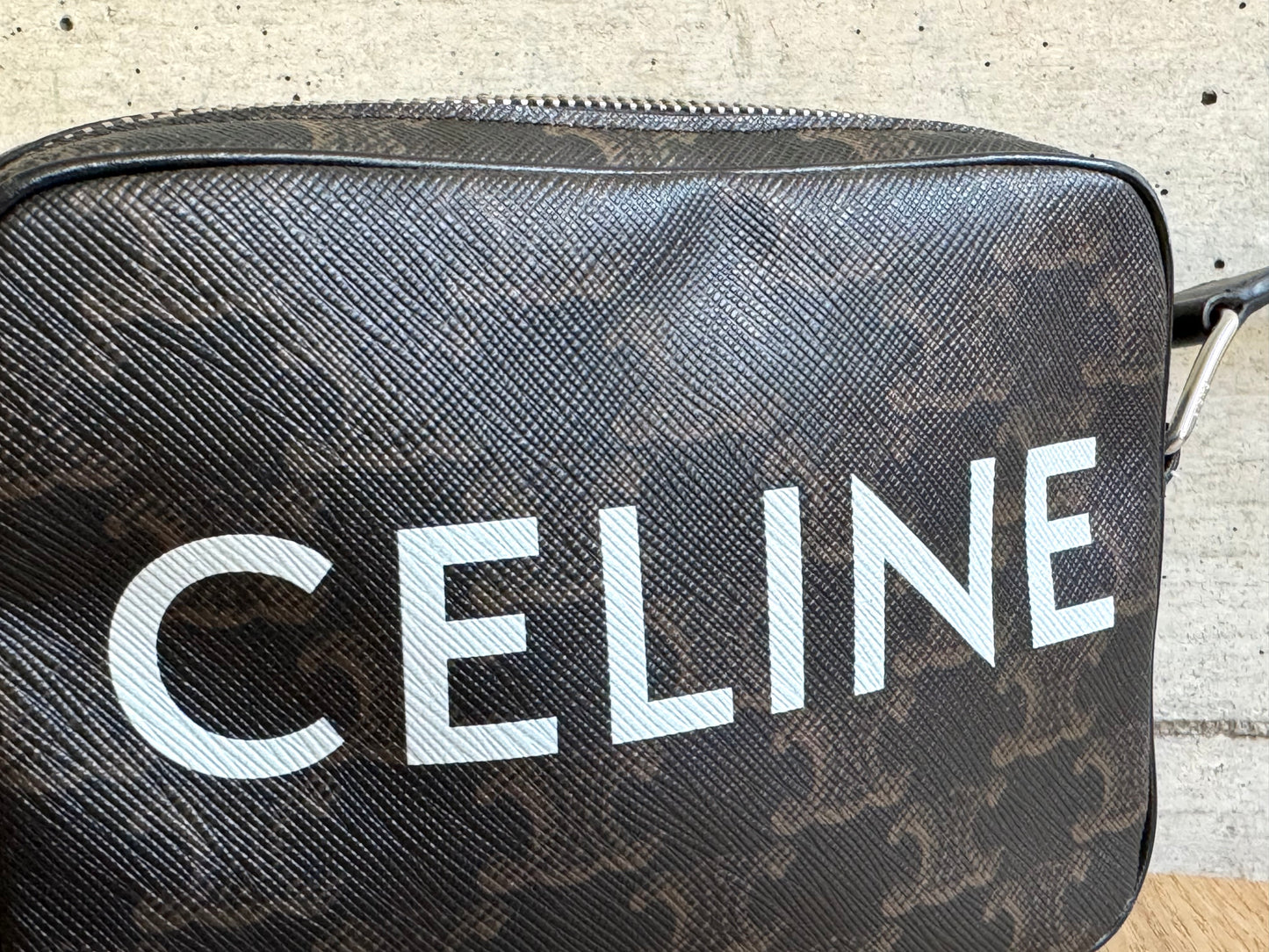 CELINE Triomphe Canvas Mini Messenger Bag