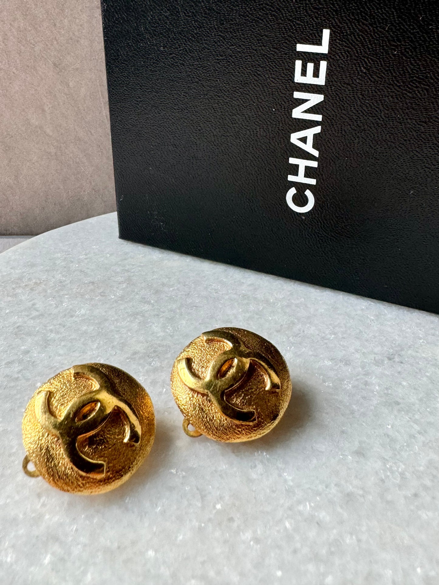 Chanel Gold CC Clip On Earrings