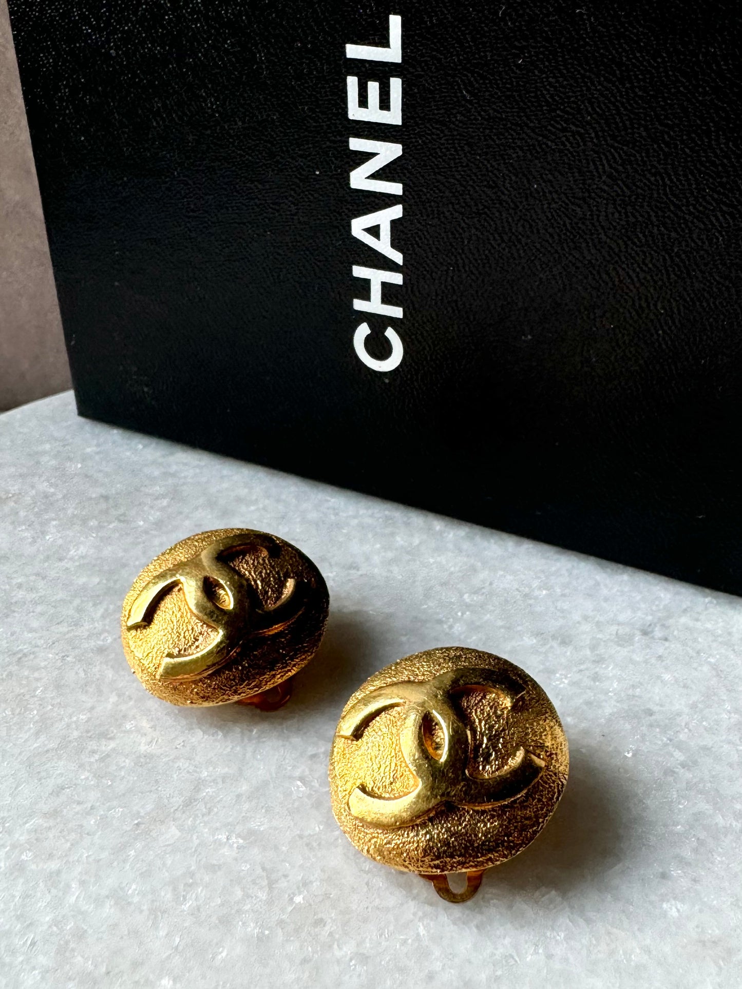 Chanel Gold CC Clip On Earrings