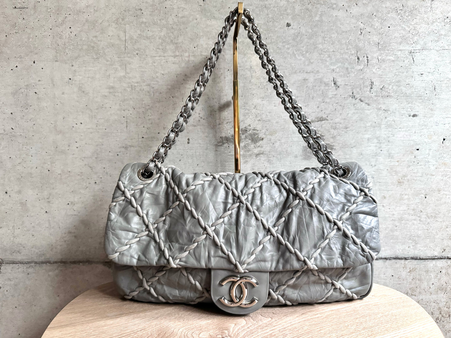 CHANEL Leather Ultra Stitch Flap Bag