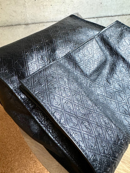 SAINT LAURENT Deli Monogram-Debossed Clutch Bag