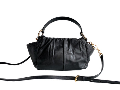 PRADA Bow Black Leather Bag