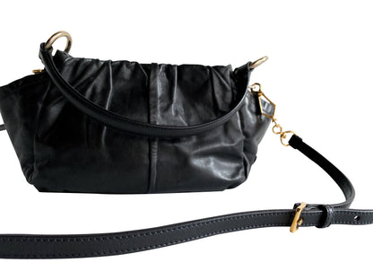 PRADA Bow Black Leather Bag