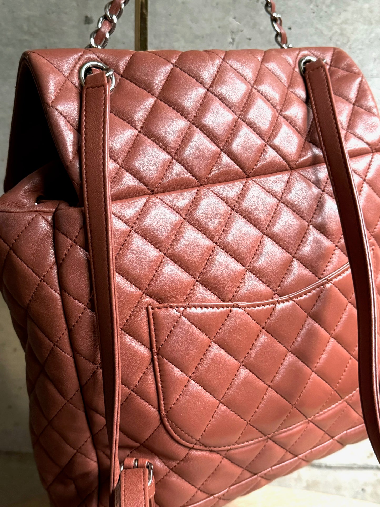 CHANEL Lambskin Quilted Large Urban Spirit Backpack