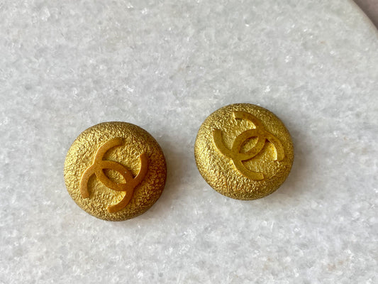 CHANEL Vintage CC Clip-On Earrings