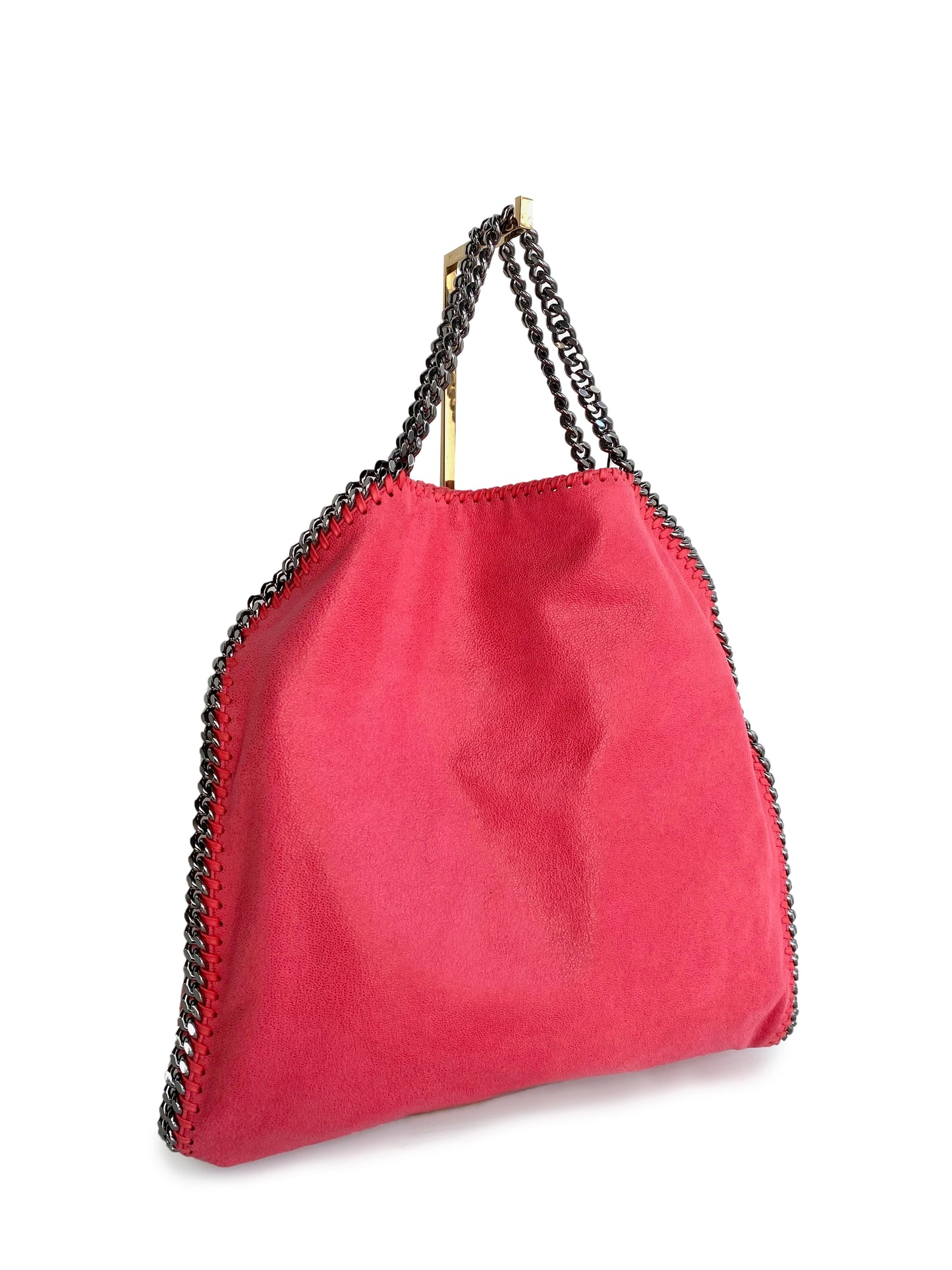 STELLA MCCARTNEY Shaggy Deer Falabella Fold Over Tote