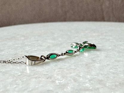 2ct Emerald Necklace in Platinum