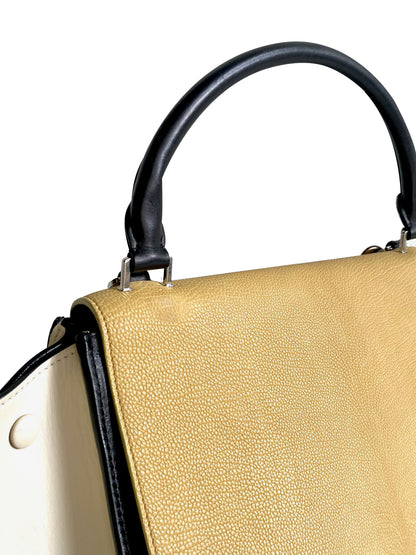 CÉLINE Tri-Color Leather Medium Trapeze Bag