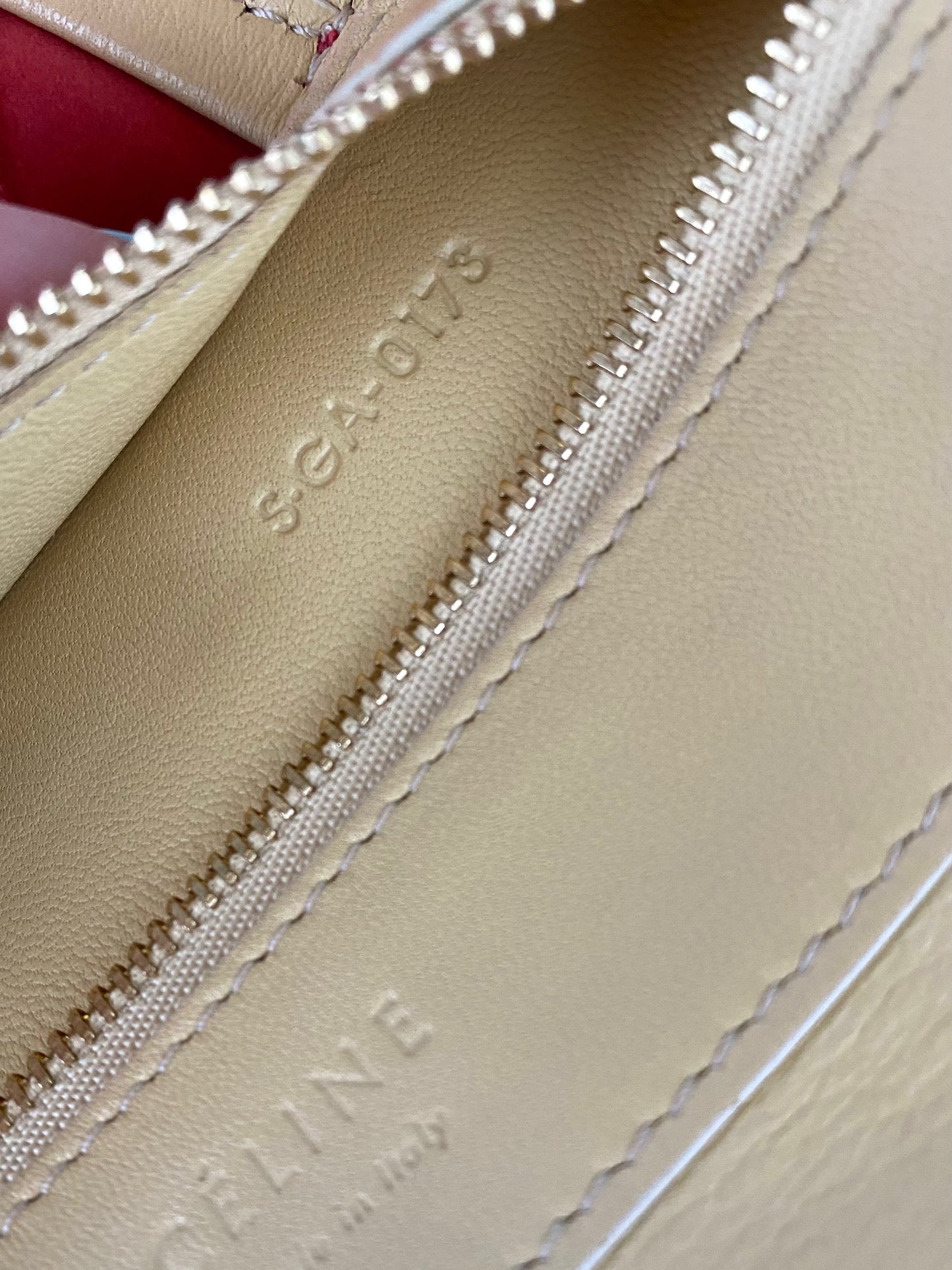 CÉLINE Lambskin Vertical Bi-Color Coeur Cabas