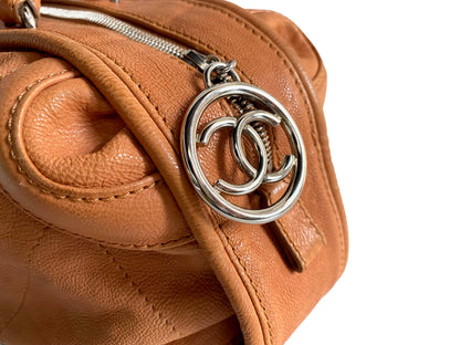 CHANEL Wild Stitch Lambskin Leather Handbag