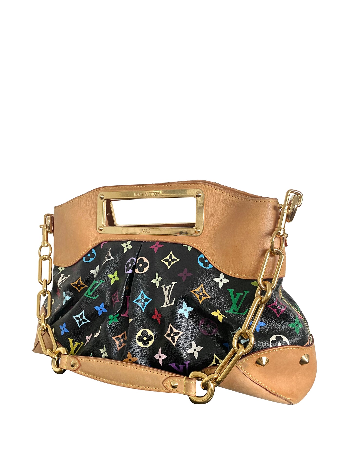 LOUIS VUITTON Monogram Multicolor Judy MM Black