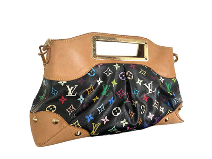 LOUIS VUITTON Monogram Multicolor Judy MM Black