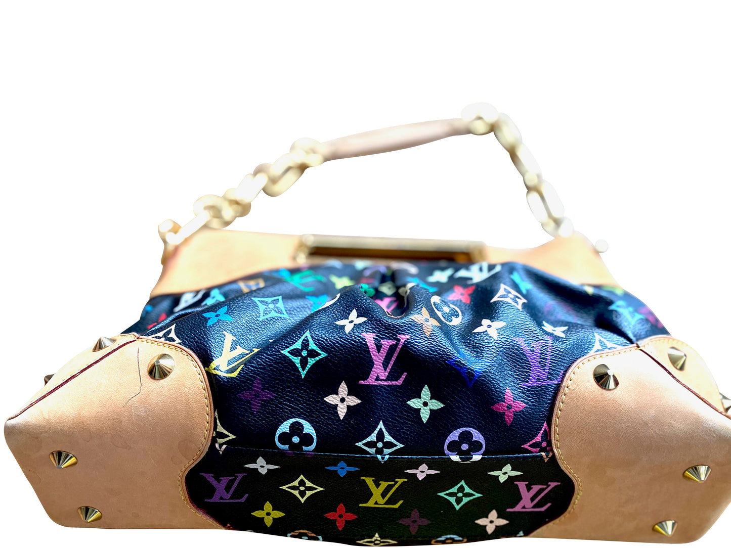 LOUIS VUITTON Monogram Multicolor Judy MM Black