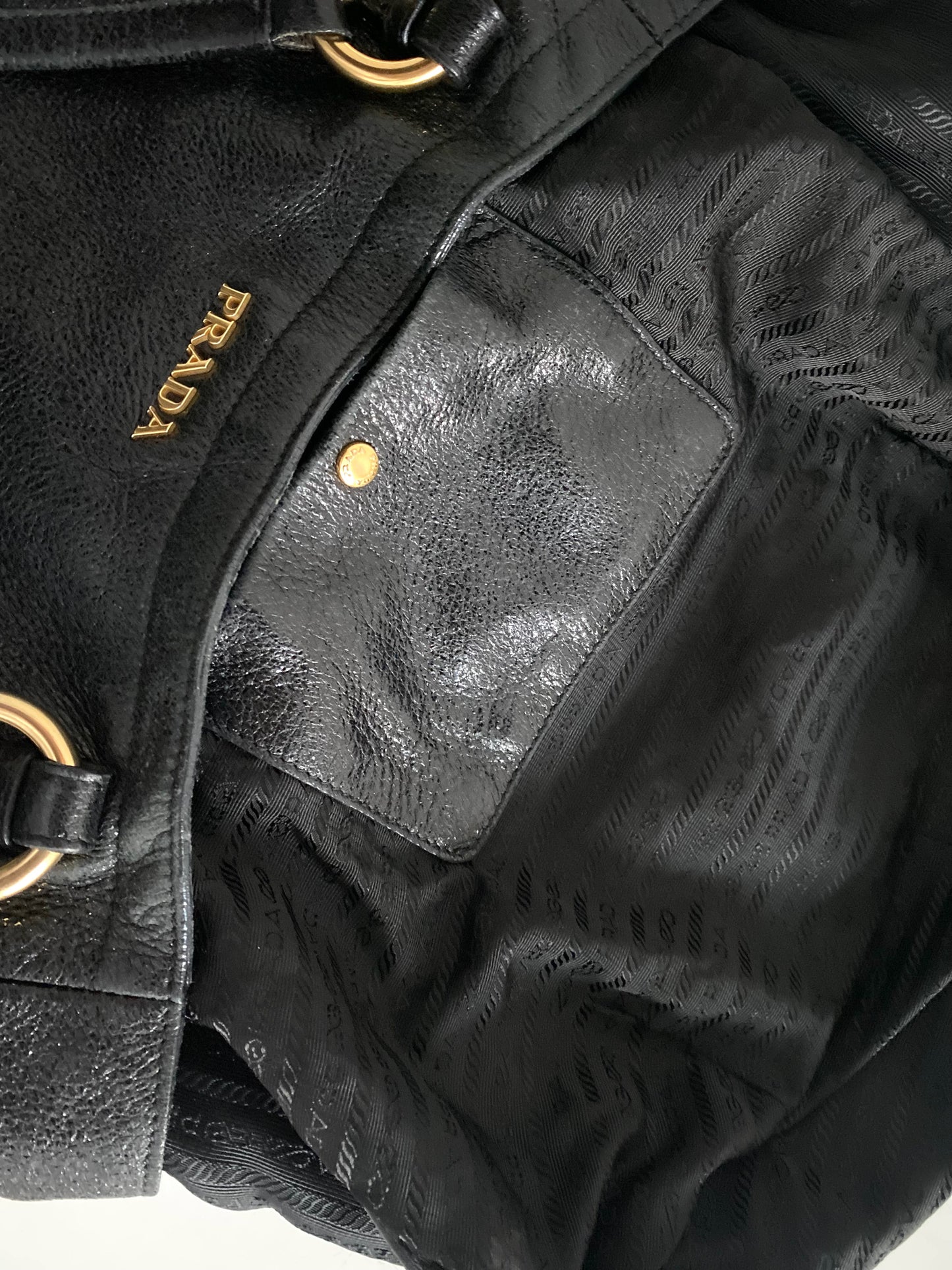 Prada Cervo Lux Hobo Bag