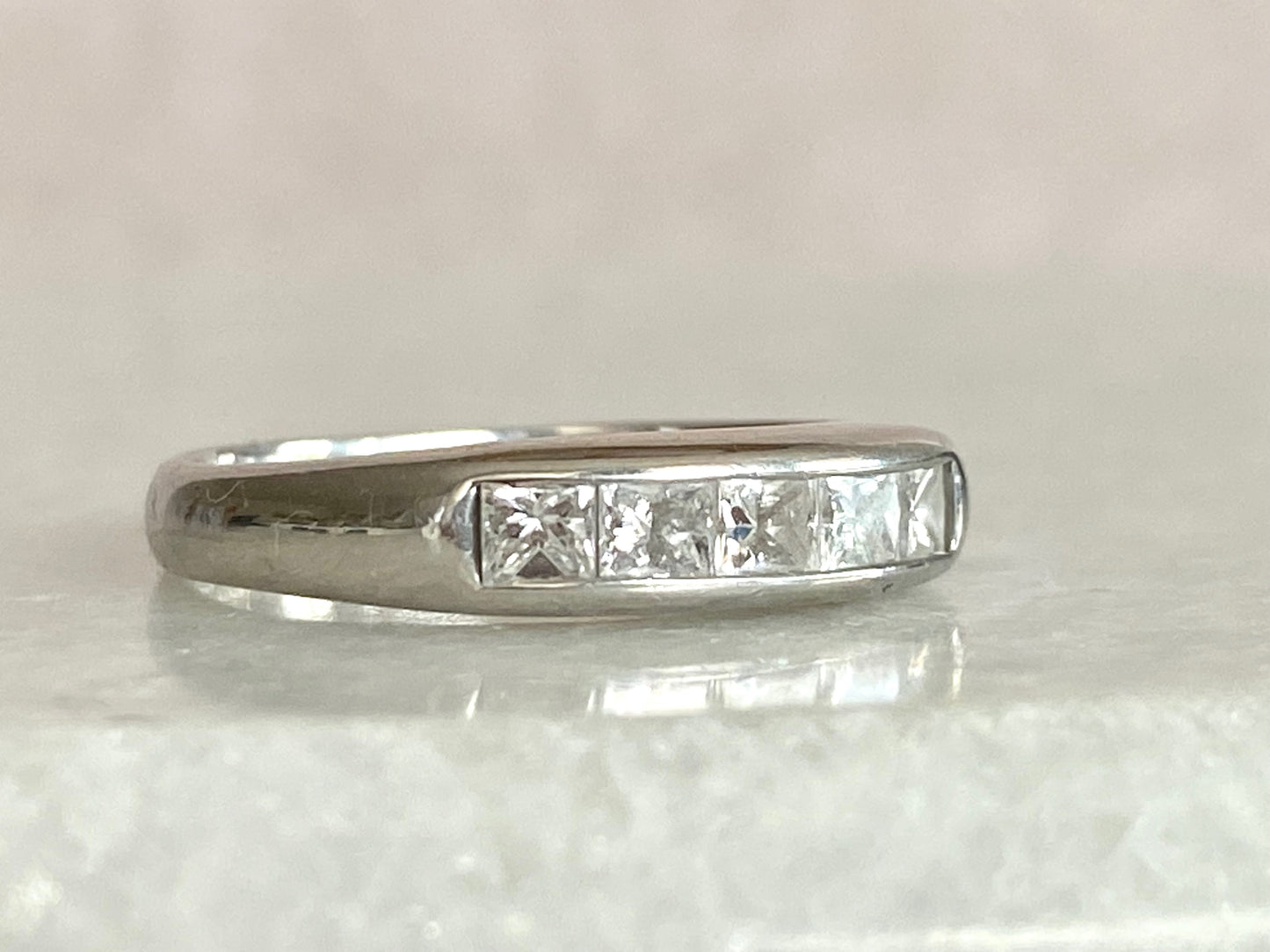 0.5ct Five Stone Diamond Ring in Platinum