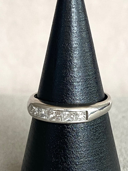 0.5ct Five Stone Diamond Ring in Platinum