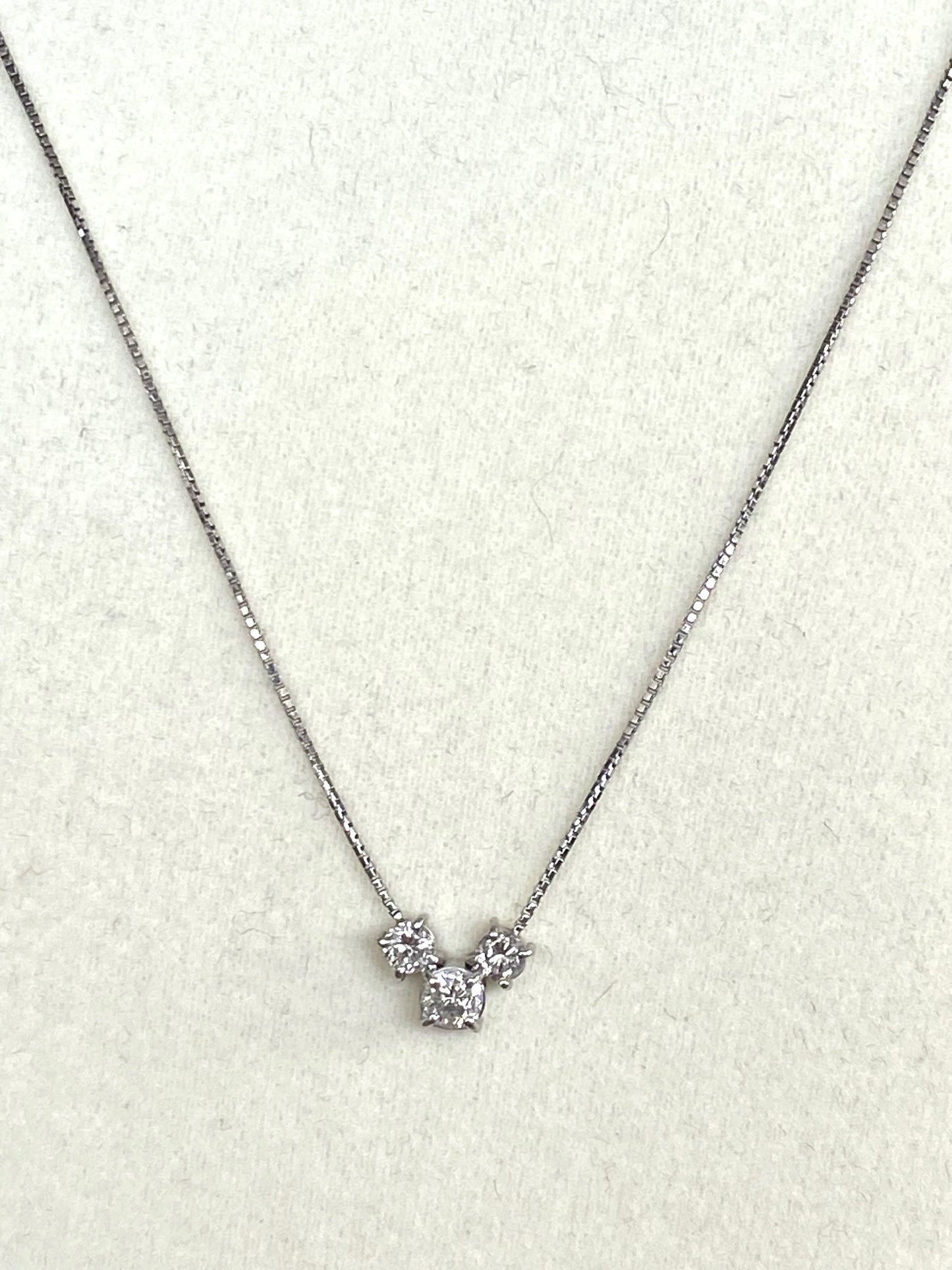 0.5ct Diamond Trio Necklace in Platinum