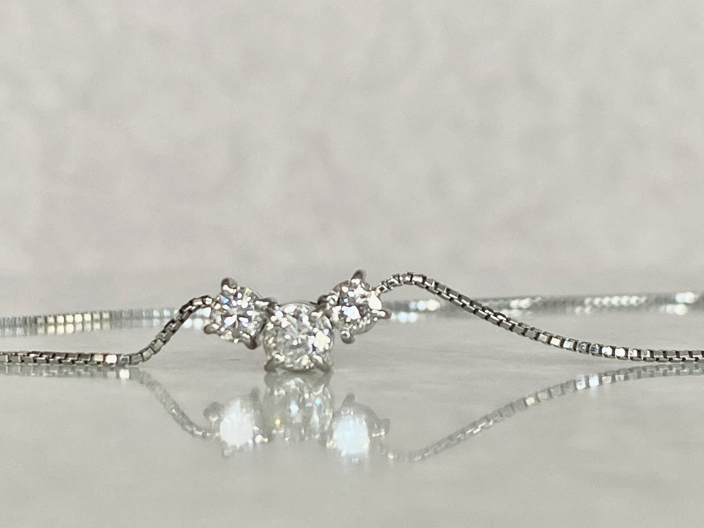 0.5ct Diamond Trio Necklace in Platinum