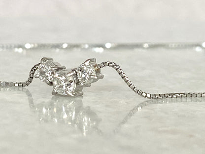 0.5ct Diamond Trio Necklace in Platinum