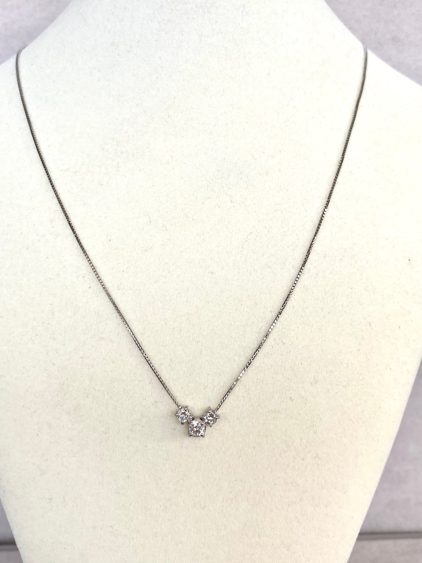 0.5ct Diamond Trio Necklace in Platinum