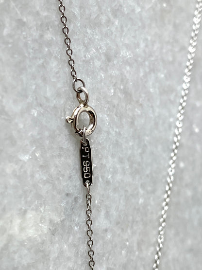 TIFFANY & CO. Platinum Diamond Solitaire Pendant Necklace