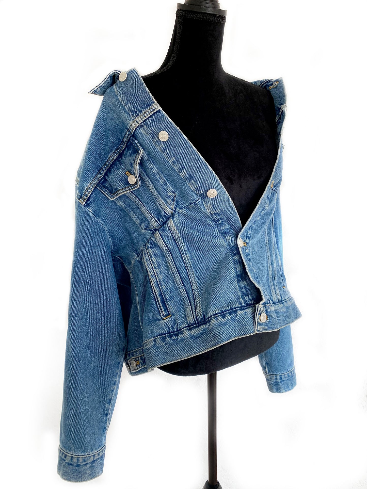 BALENCIAGA Swing Oversized Denim Jacket