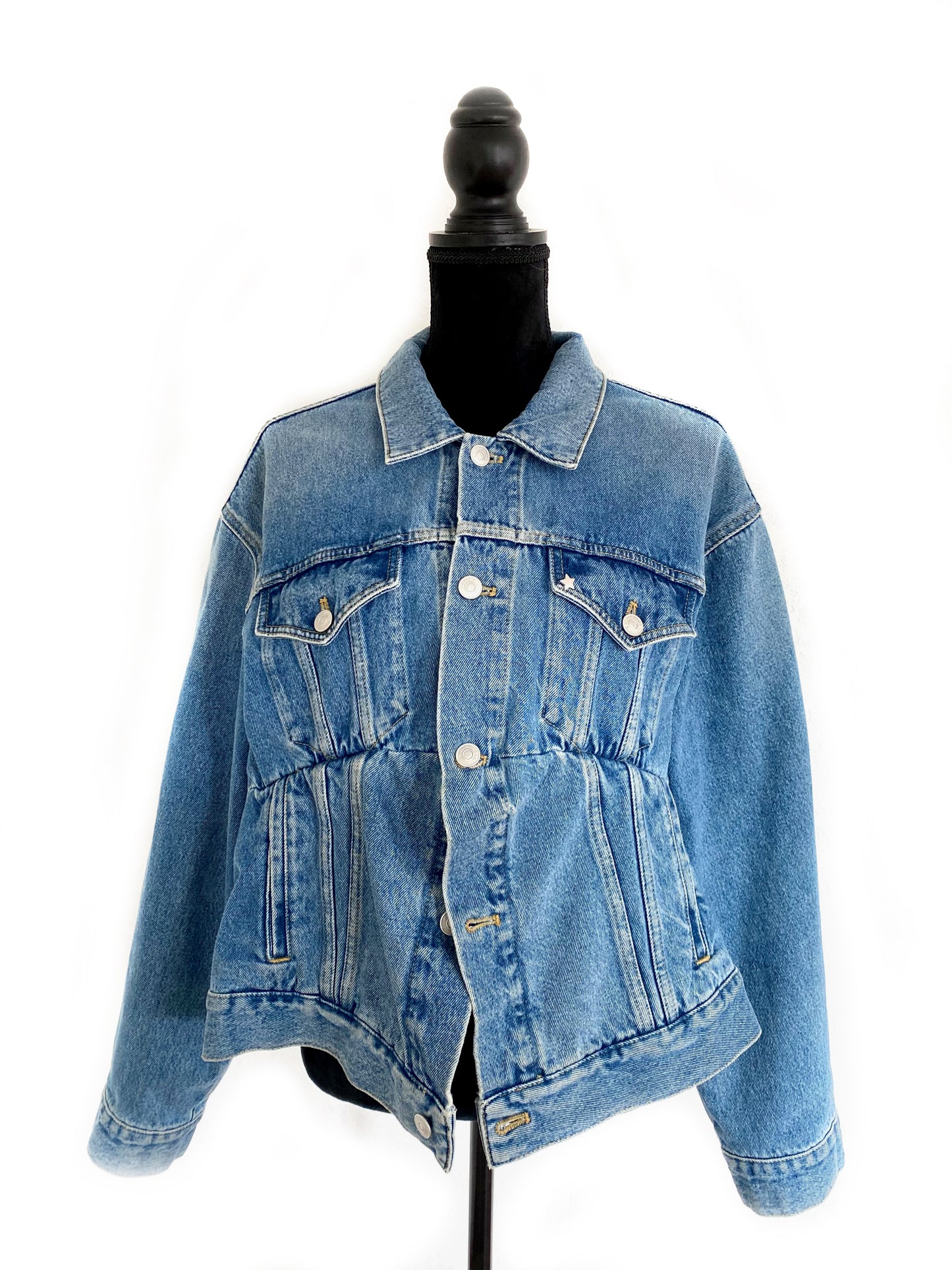 BALENCIAGA Swing Oversized Denim Jacket