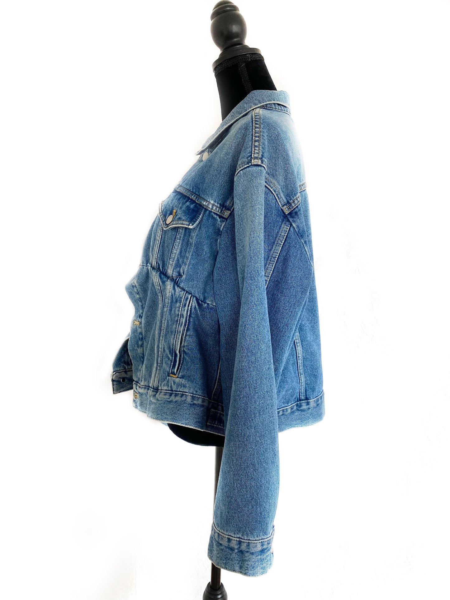 BALENCIAGA Swing Oversized Denim Jacket