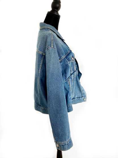 BALENCIAGA Swing Oversized Denim Jacket